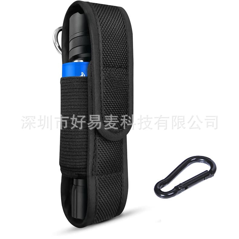 LED Flashlight Protective Cover, Outdoor Waist-Holster for Hiking, Fishing, Cycling, and Storage Bag