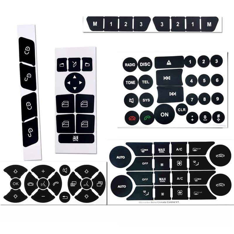 Suitable for Mercedes-Benz CLS C218 SLK 4 GLK and other air-conditioned car window button repair stickers style three