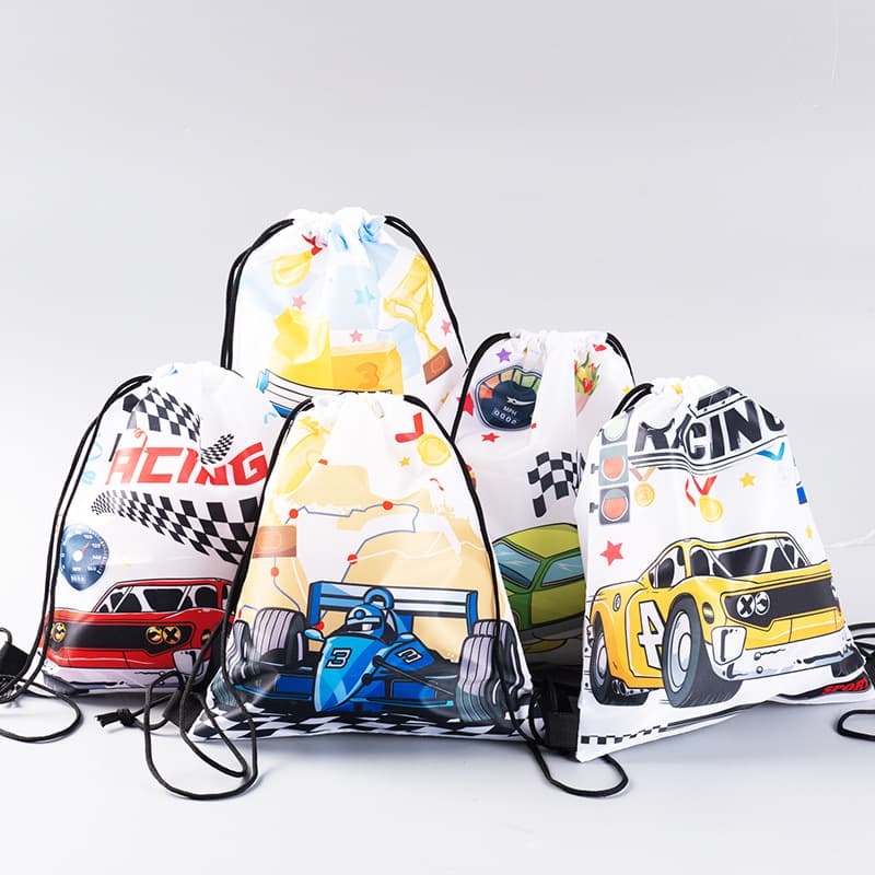 210D Oxford backpack bag printable logo polyester drawstring bag outdoor sport backpack drawstring pack