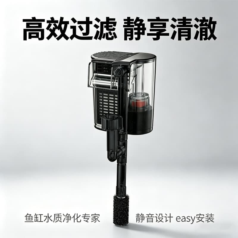 External Aquarium Filter Filtration Water Purification Three-in-One Circulation Silent Water Pump Oxygen Integrated Waterfall Hang-on-Back