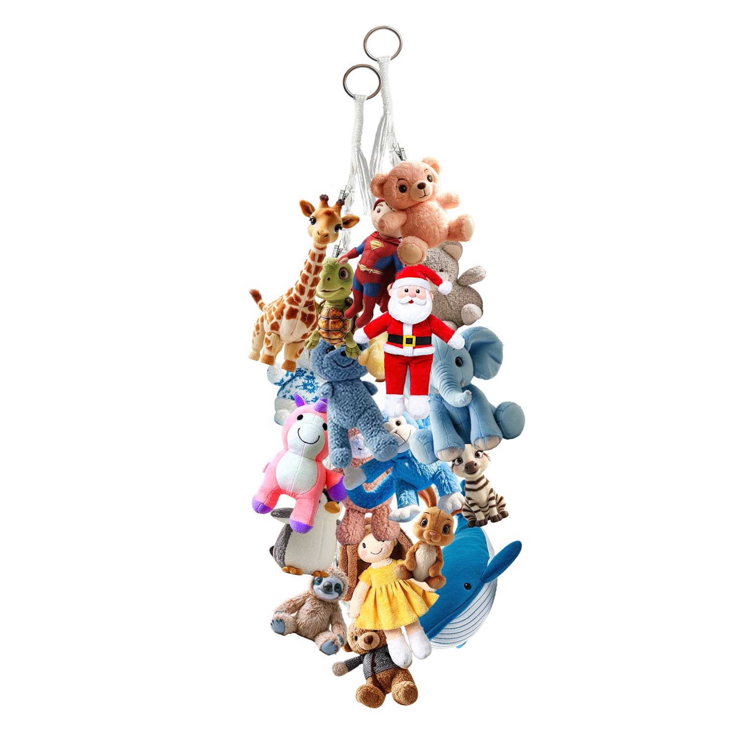 Handmade rope-woven product toy storage net chains, coasters, dog training doorbells, custom specifications.