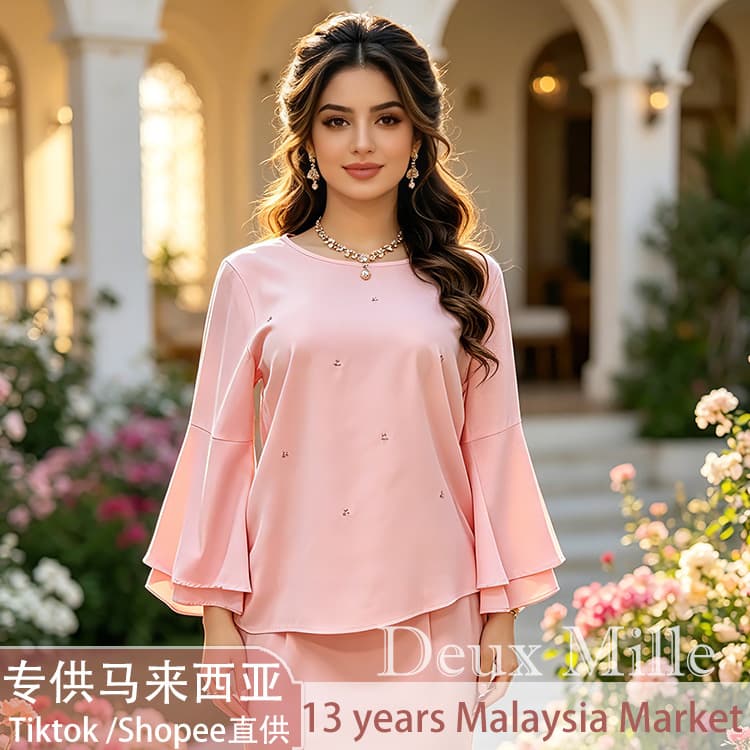 Malaysian women's clothing Pakaian Malaysia ethnic style Rivet Kristal suit factory cross-border