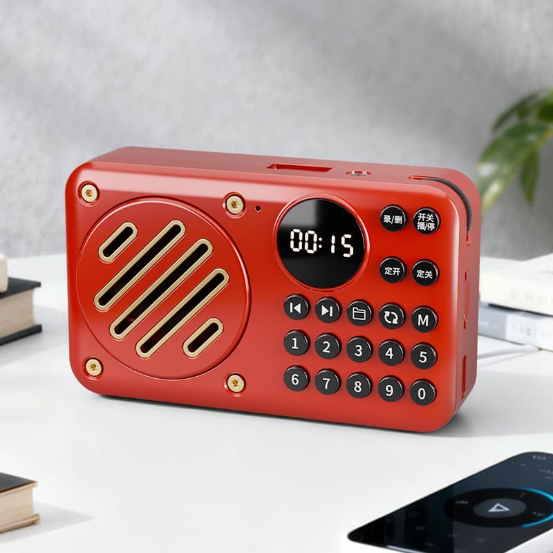 T-9 Timer On/Off Senior Radio Portable Player Card Slot Speaker Bluetooth Speaker Bird Training Repeater