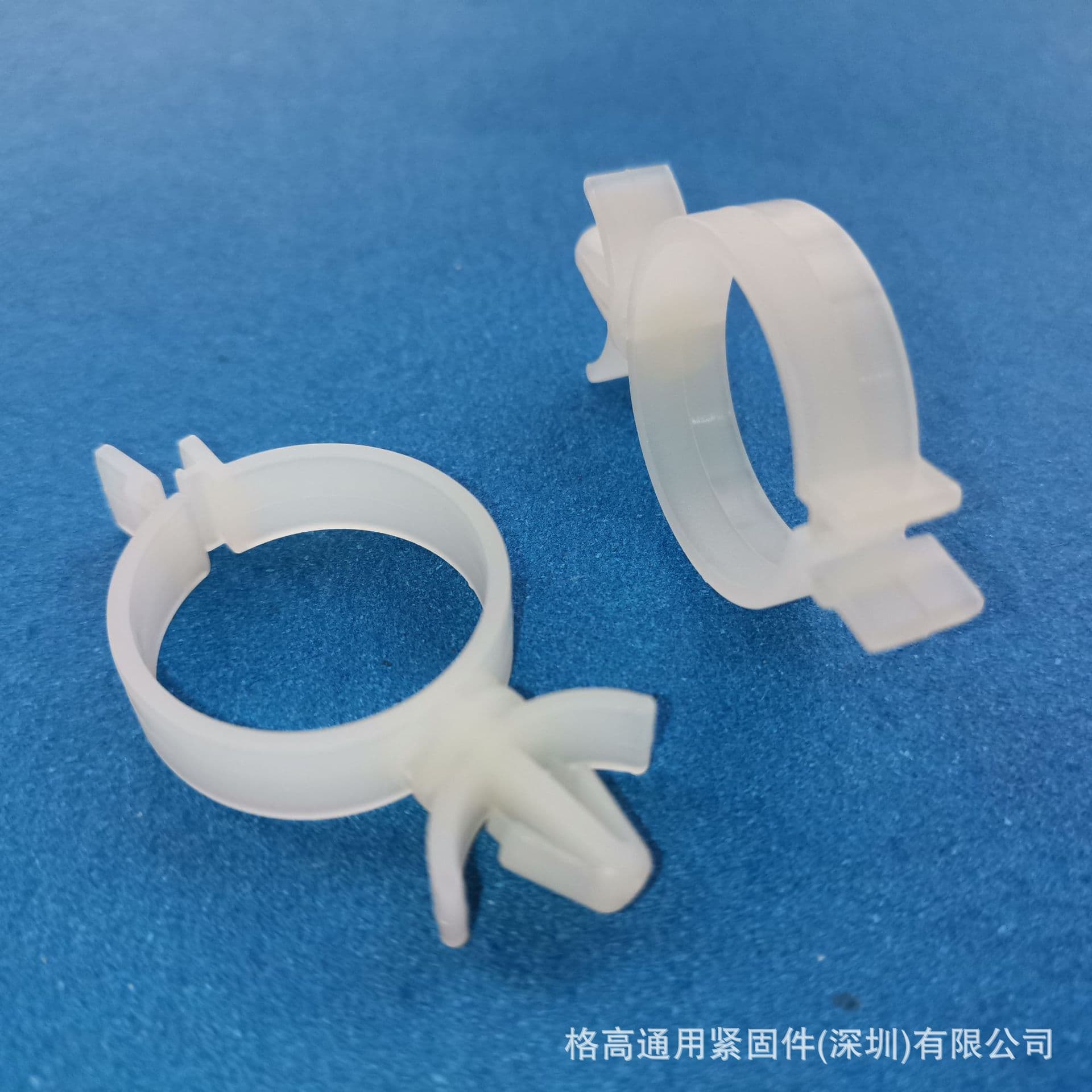 Environmentally friendly nylon original color fiber optic cabling holder GSLCSE/2 series, cable harness holder with cable clip, locking cable clamp