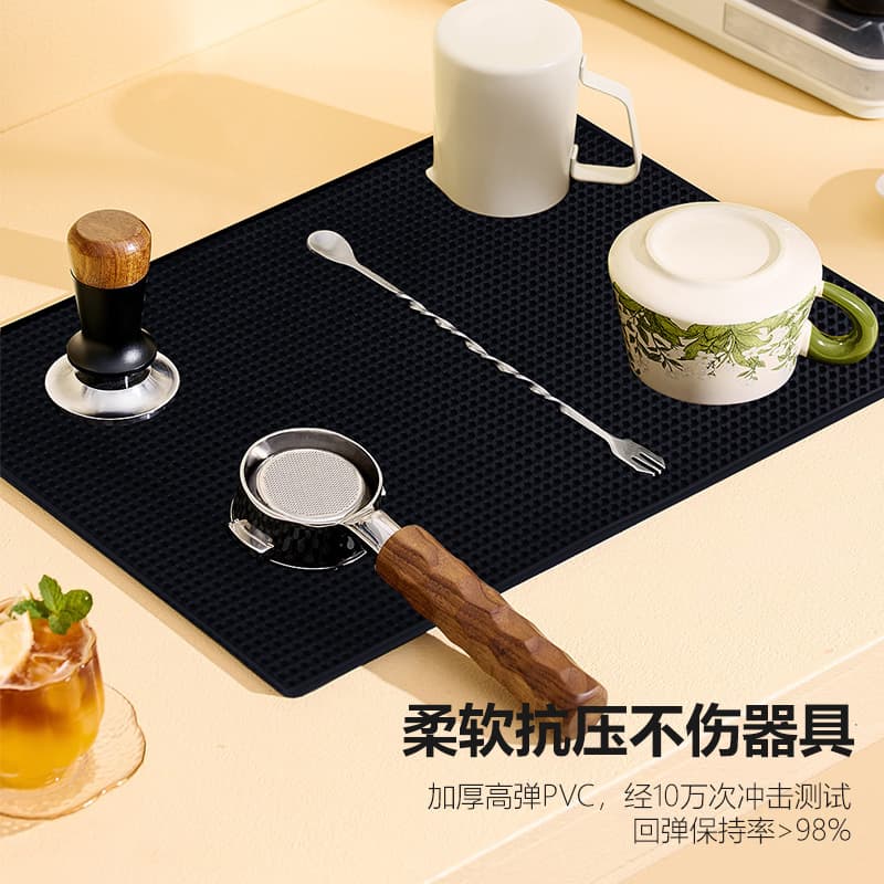 Custom Thickened PVC Bar Mat, Non-Slip Soft Rubber Filter Table Mat, Placemat