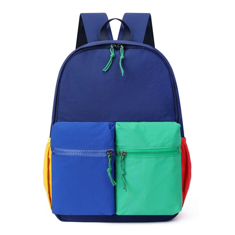 Cross-border schoolbags for primary school students, kindergarten training institutions, backpacks, ultra-light color matching tutoring classes, advertising backpacks for men and women