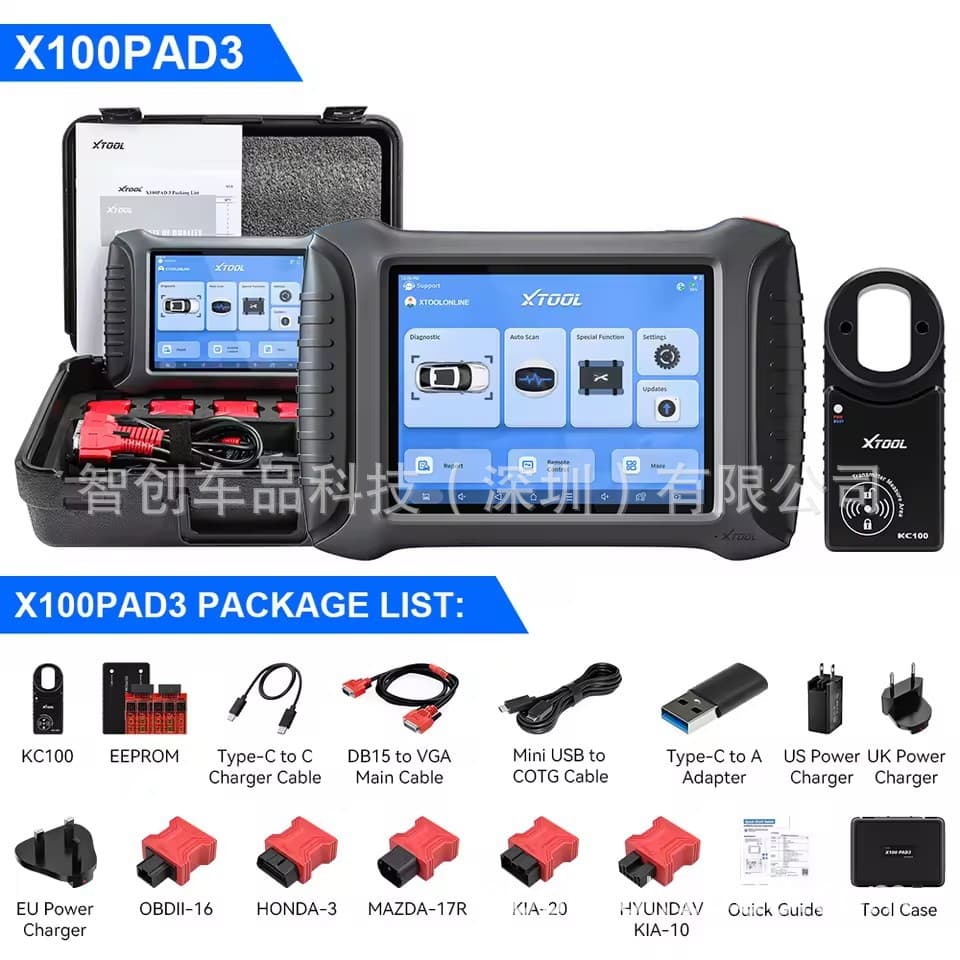 XTOOL X100 PAD3 Key Programmer OBD2 Scanner Car Diagnostic