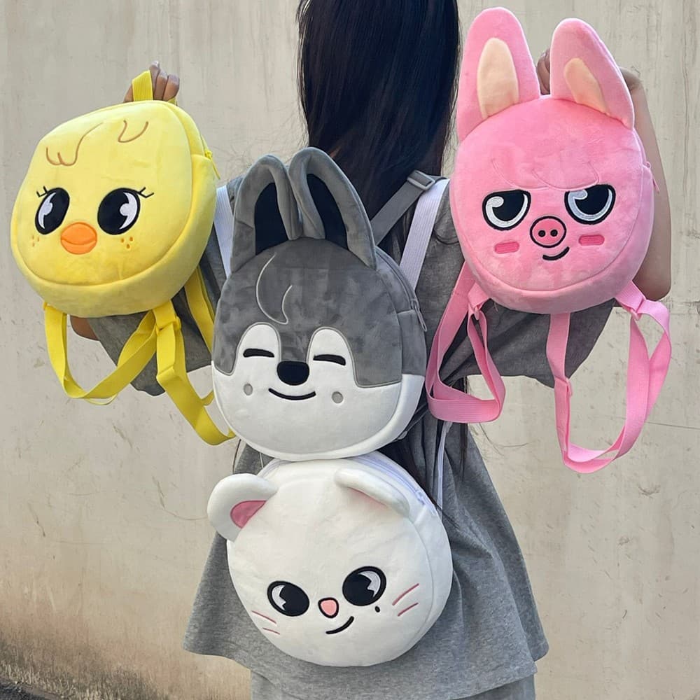 Straykids Lee Felix Bang Chan Hyunjin Mini Backpack SKZOO Plush Small Backpack Student Backpack
