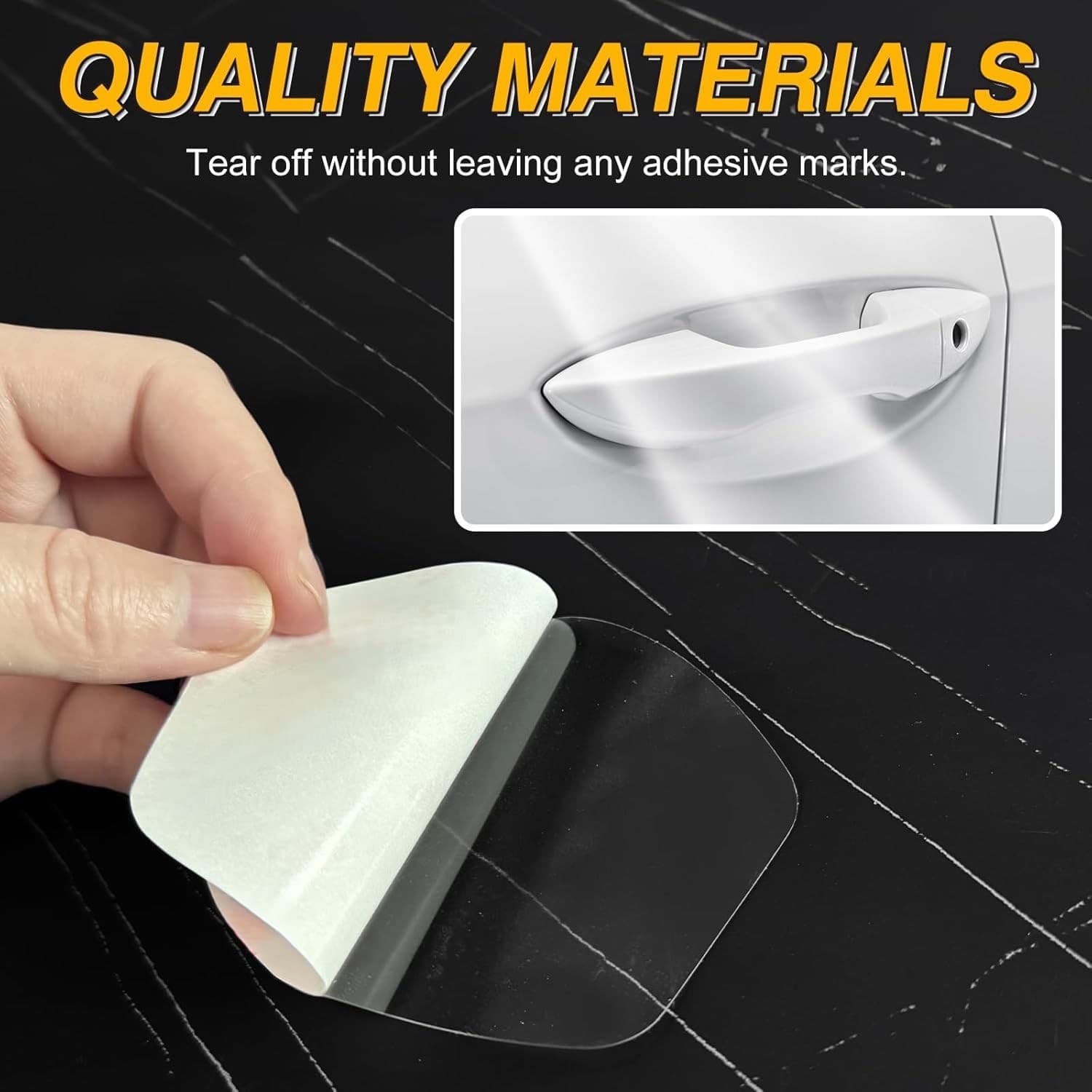 Cross-border universal car door handle protective sticker, door cup sticker, transparent anti-collision strip anti-scratch scrape sticker