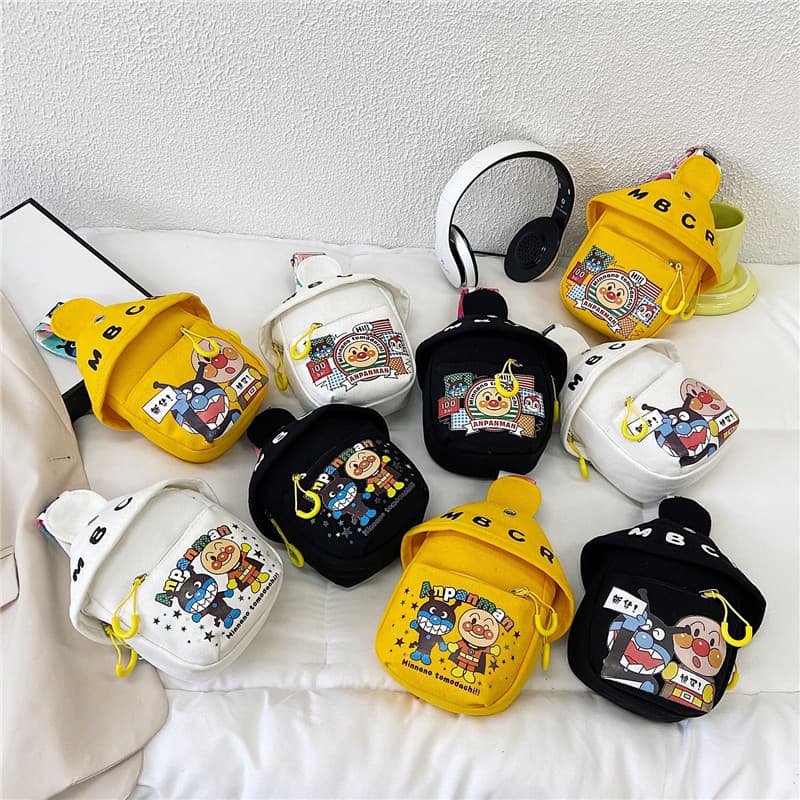 Wholesale Children's Crossbody Bag Bread Superhero Kids Canvas Ins Style Cute Girl Bag Boy Lady Crossbody Bag