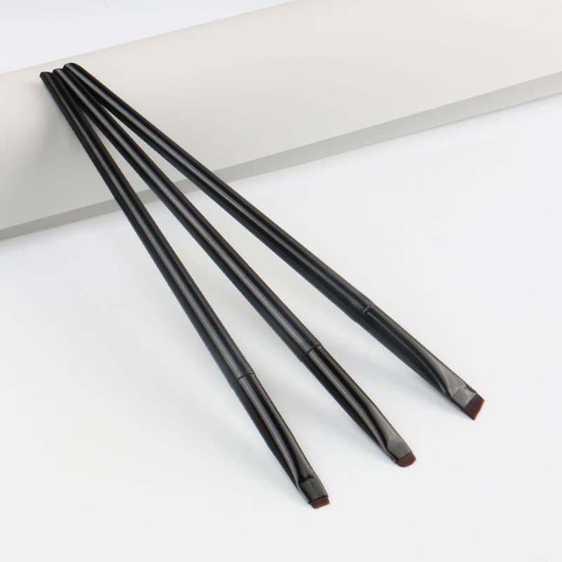 3-pack blade eyeliner brush, slanted eyebrow brush, eyeliner outline brush, ultra-thin eyebrow brush, eyebrow coloring and shaping makeup brush
