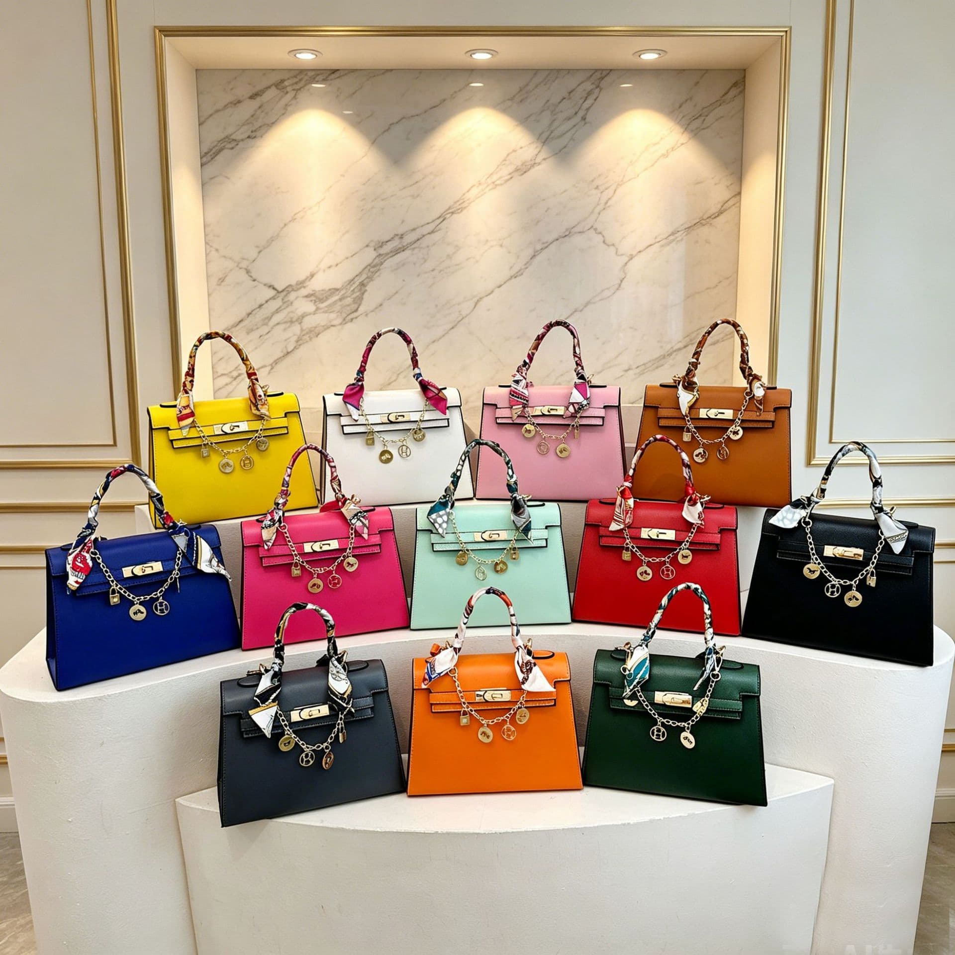 Light luxury and high-end Kelly bag women's fashion portable platinum bag shoulder crossbody bag foreign trade cross-border dropshipping