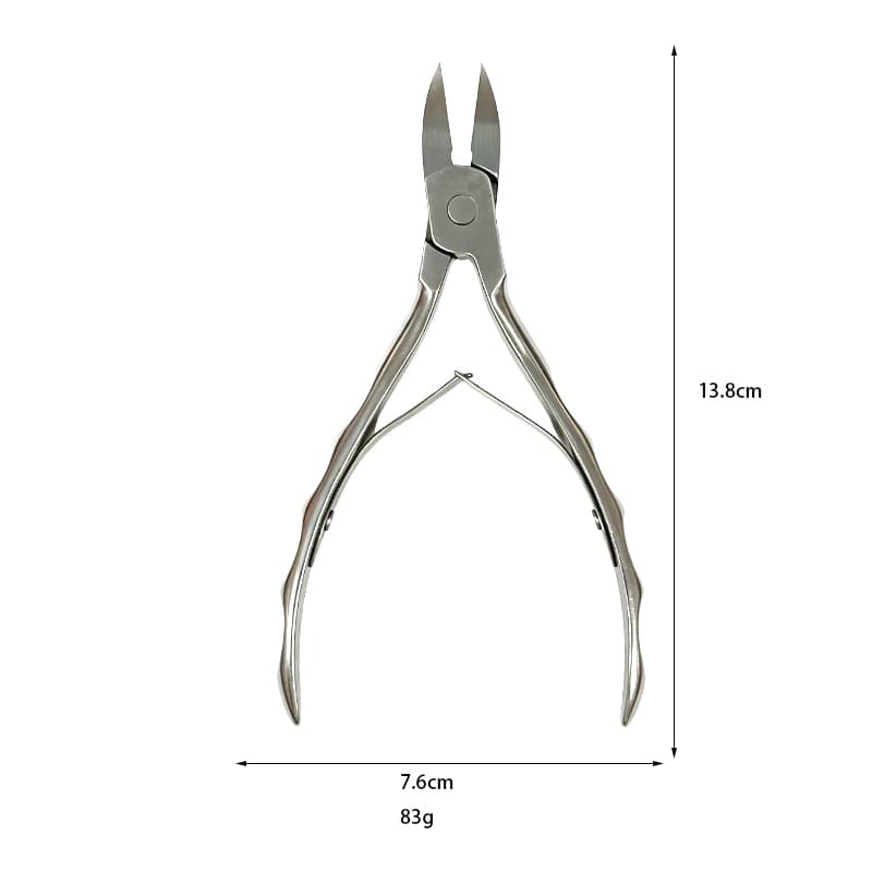 Gourd Cuticle Nipper Professional Nail Salon Cuticle Pusher & Scissors Steel Push Nail Tool
