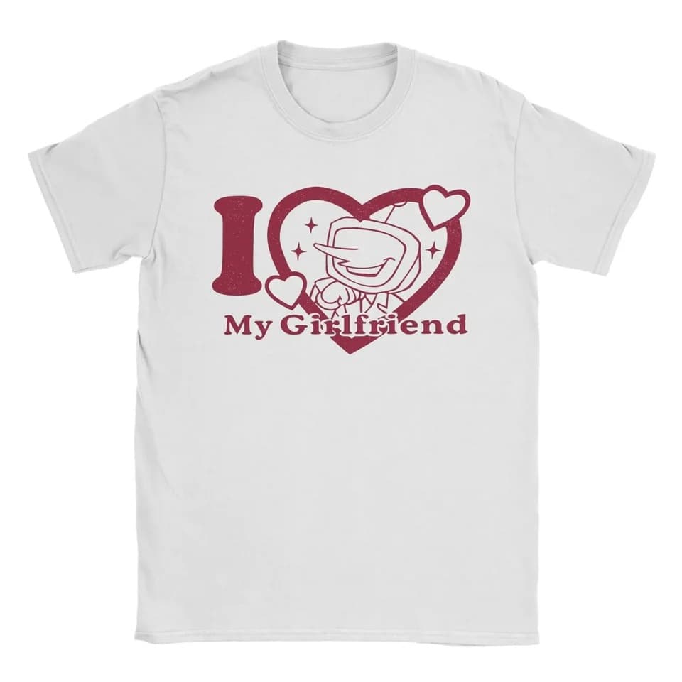 [Cross-border EU Size] I Love My Girlfriend Mr. Tenna T-Shirt Summer Deltarune Game Spamton