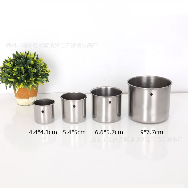 Stainless Steel Bird Food Bowl, Parrot Perforated Small Bowl, Birdcage Accessories, Myna Feeder, Activity Food Cup, Water Cup Accessories