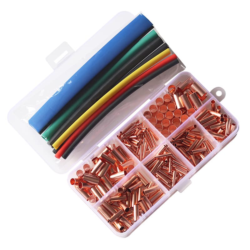 Purple Copper GT Copper Tube Wire Joint Connection Tube Copper Pressing Terminal Wiring Sleeve Copper Tube Wiring Terminal