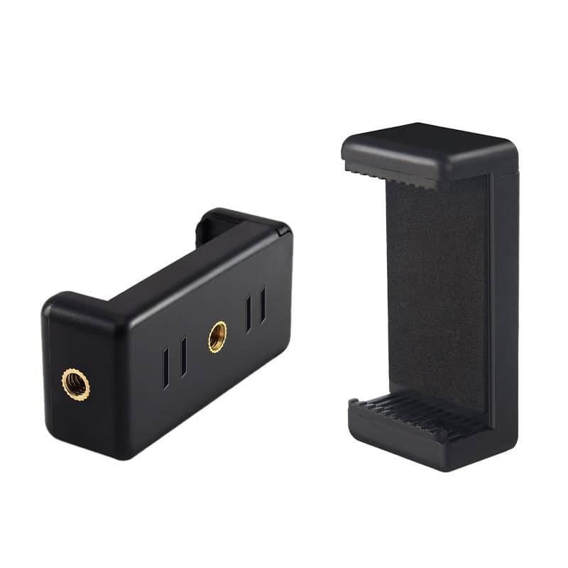 Multifunctional Rotatable Mobile Phone Clip with Double Holes 1/4 Interface Live Broadcast Accessories Expandable Universal Hold