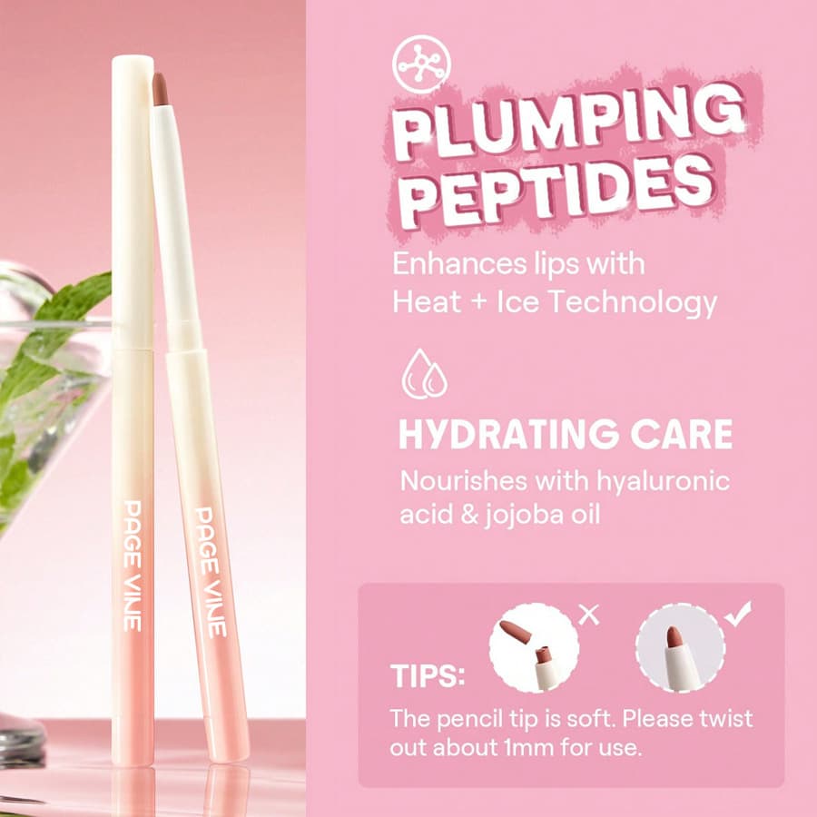 Cross-border Hot Selling Lip Liner Pencil, Smudge-proof, Long-lasting, Non-fading, Matte Shadow Pencil, Soft Matte Lip Pencil