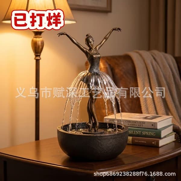 Cross-border Ballerina Tabletop Water Fountain