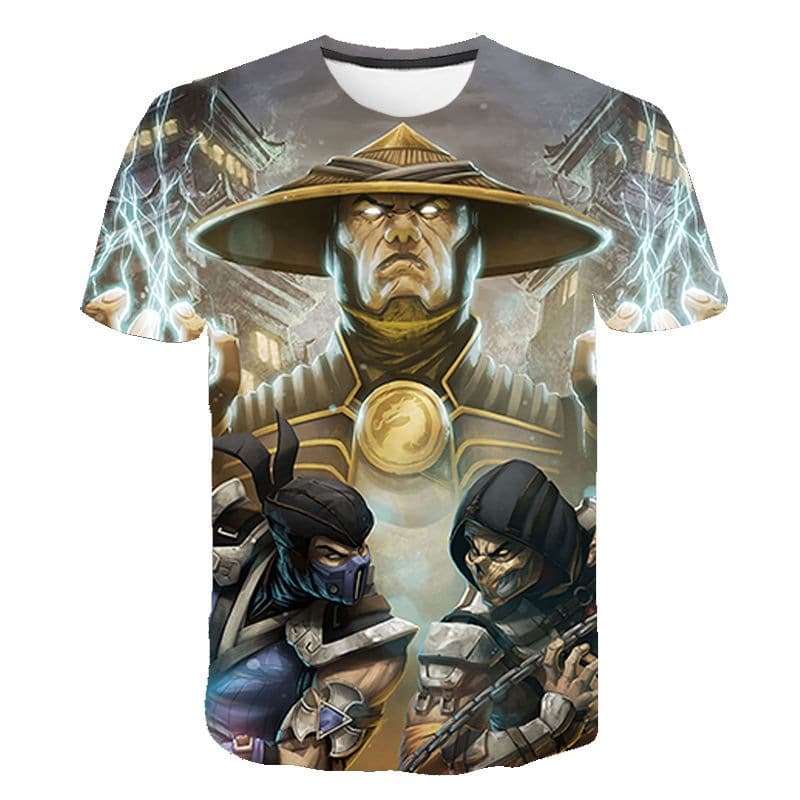 Mortal Kombat peripheral 3D printed short-sleeved T-shirt personalized half-sleeved T-shirt clothing