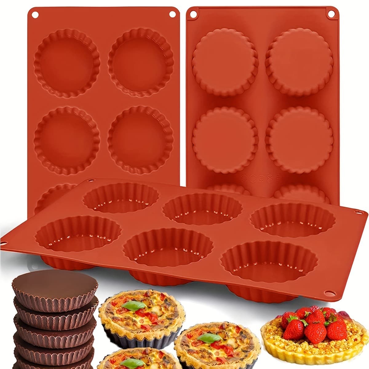 Kitchen Creative Chocolate Silicone Cake Mold Chocolate Muffin Dessert Mold French Dessert Baking Tools