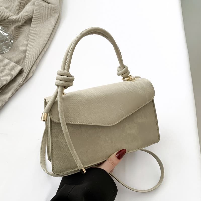 New Korean Style Fashion Cross-Grain Tote Bag Large Capacity Shoulder Bag Minimalist Handbag Commuter Women's Bag In Stock Wholesale