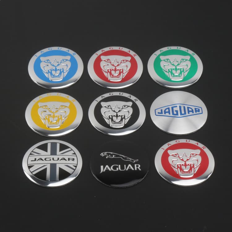 Suitable for Jaguar wheel hub cover tire center cover labeling modification XJ XF XK wheel hub sticker tire center logo