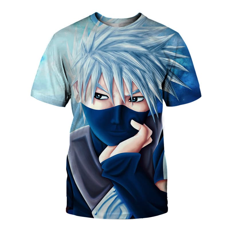 2026 New Naruto Cross-Border Adult and Children 3D Digital Print T-Shirt Short Sleeve Unisex