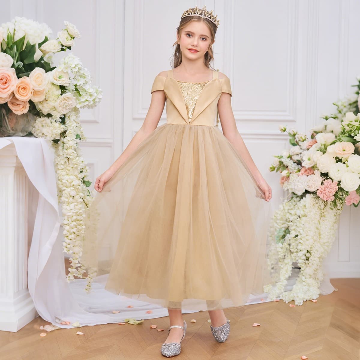2026 New Girls Dress Birthday Party Dress Runway Stage Performance Host Dress Gown