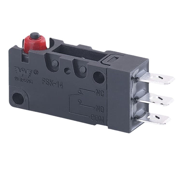 Waterproof and dustproof micro switch, sealed waterproof automotive micro switch 3-pin, 3-pin reset micro switch
