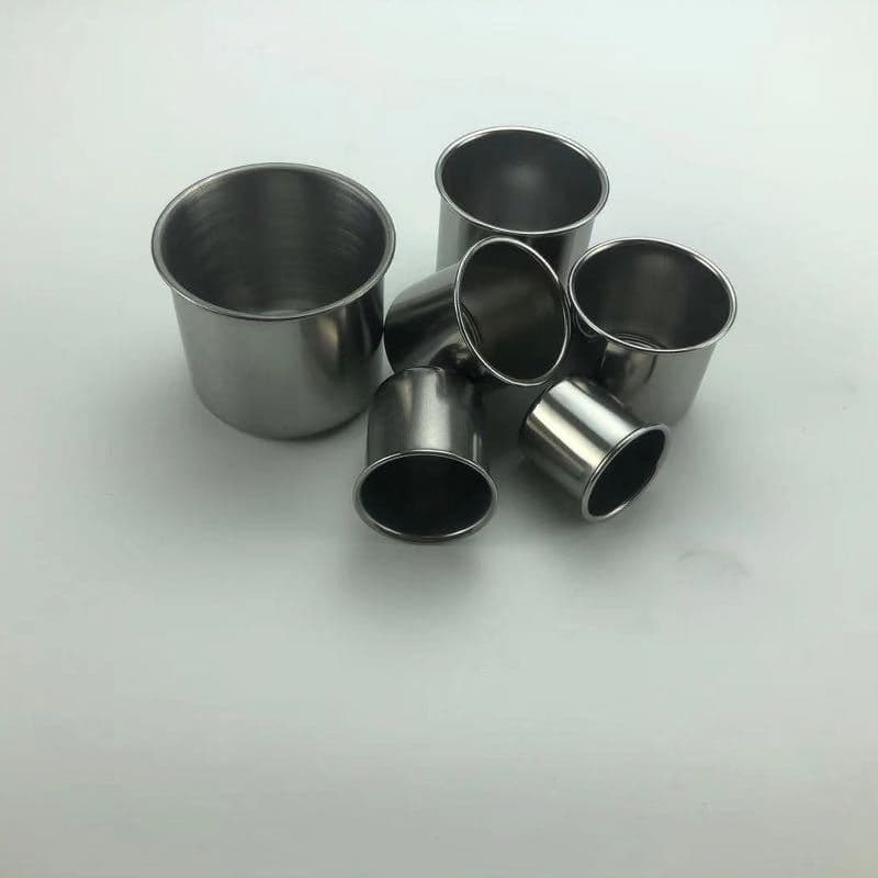 Measuring Cup - Stainless Steel Small Mouth Cup, Handle-free Lid-free Magnetic Cup for Kindergarten Children (3-5cm)