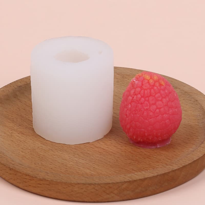 DIY fruit series lychee shaped chocolate mousse scented candle decorative ornaments making silicone mold