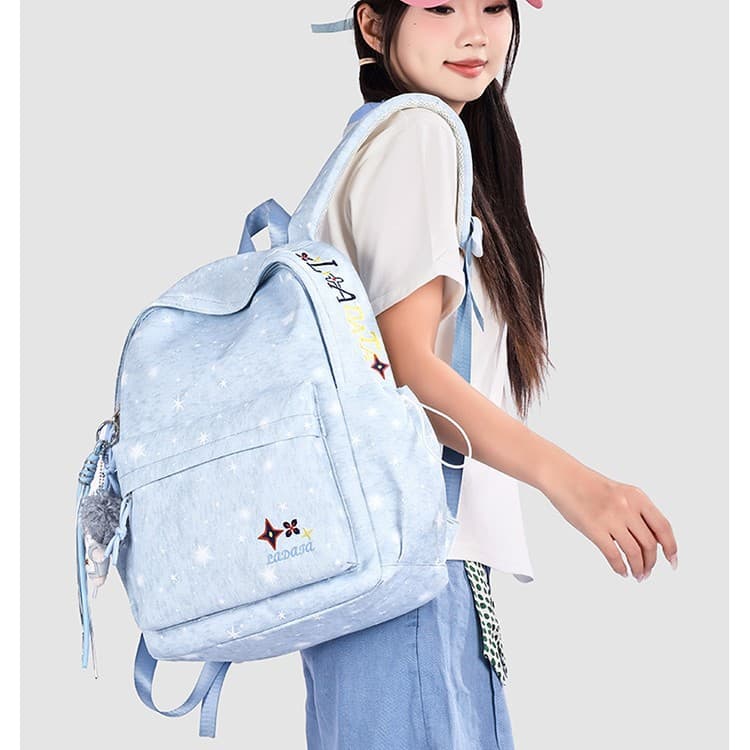 2026 Korean version of ins college style backpack for women, versatile commuter school bag, high-looking large-capacity backpack, casual
