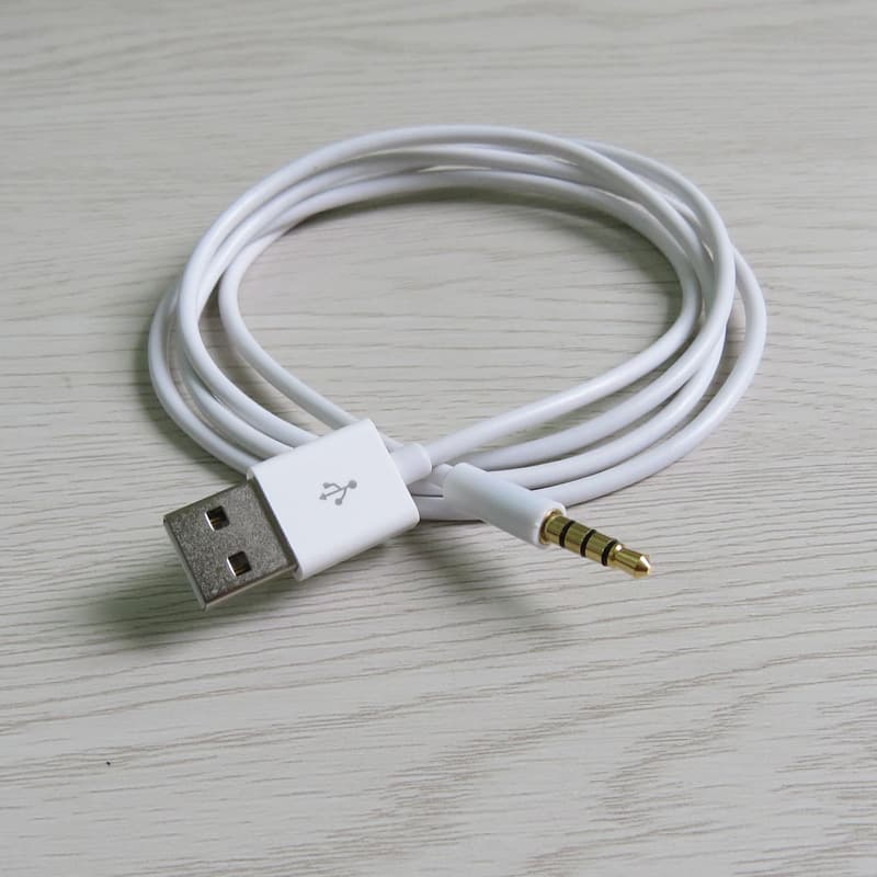 1 meter high quality ipod shuffle 3 4 5 6 7th generation universal clip cable shuffle data charging