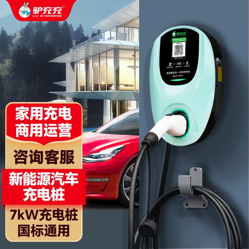Donkey Charging New Energy Electric Vehicle Shared QR Code Outdoor Charging Pile, Home 7kW Residential Parking Lot