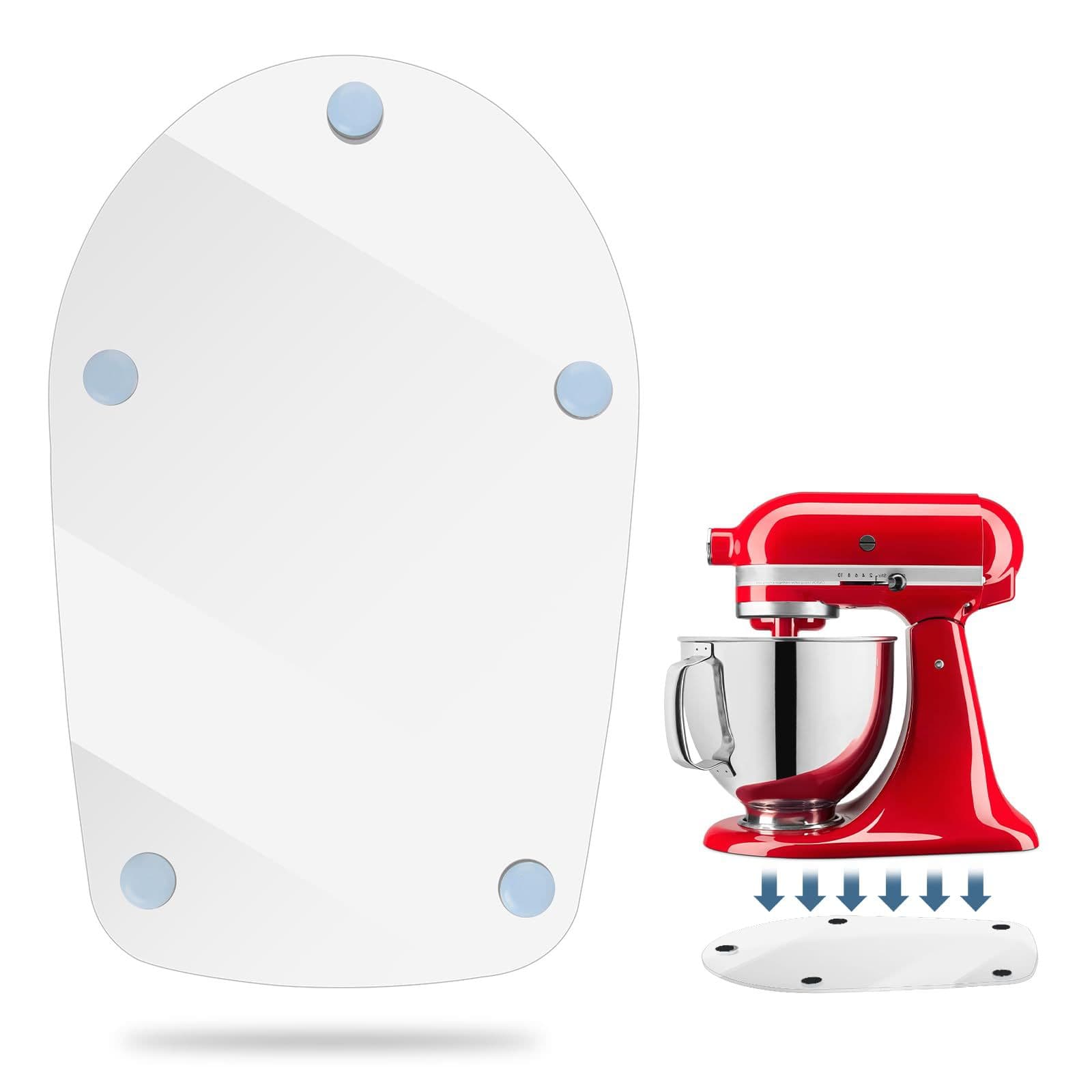 4.5-5Qt Stand Mixer Acrylic Transparent Sliding Mat Countertop Helper Slider for Appliances Coffee Machine Sliding Pad