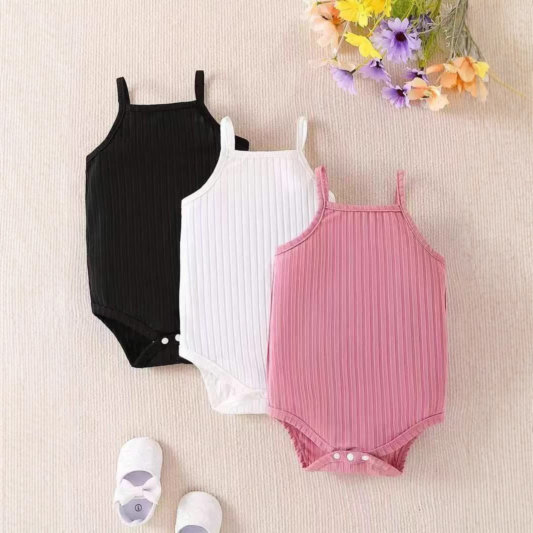 Amazon Baby Romper Bodysuit, Thin Summer Style, Sleeveless, Newborn Baby Boy and Girl Clothes