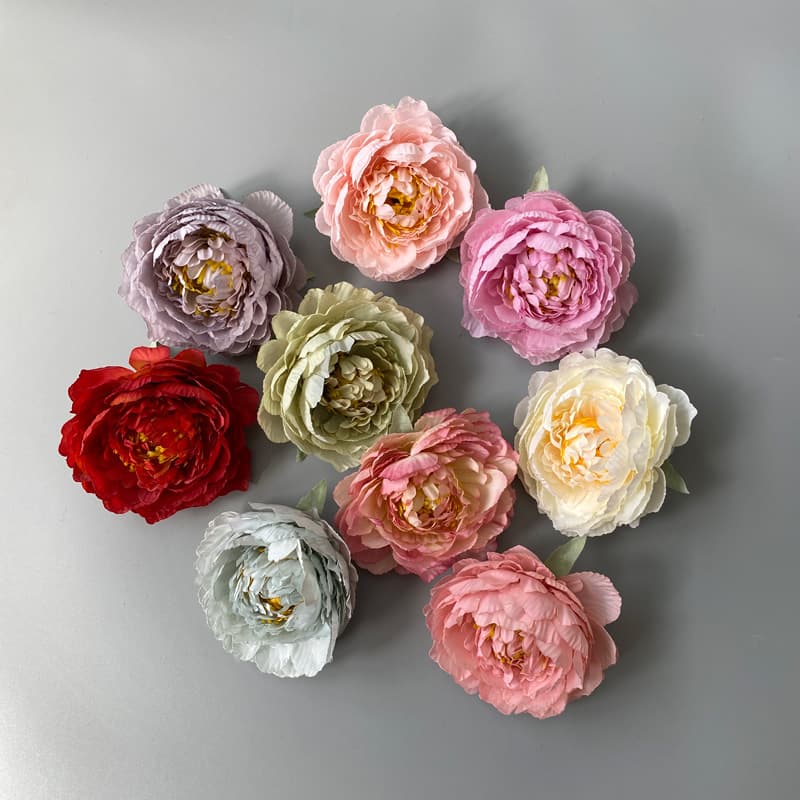 Simulated Peony Large Flower Head for DIY Crafts, Ancient Costume Hanfu Headpiece Styling
