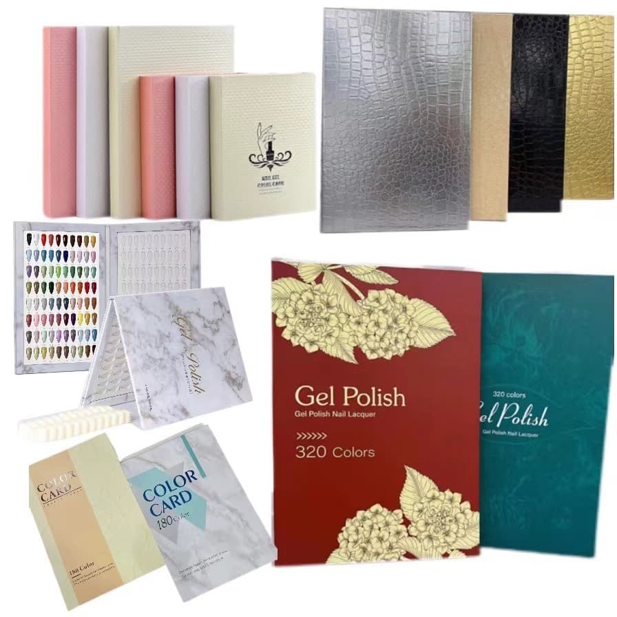 Nail art color carbon nail polish style sample book printing display book high-end color plate frame photo frame nail display board