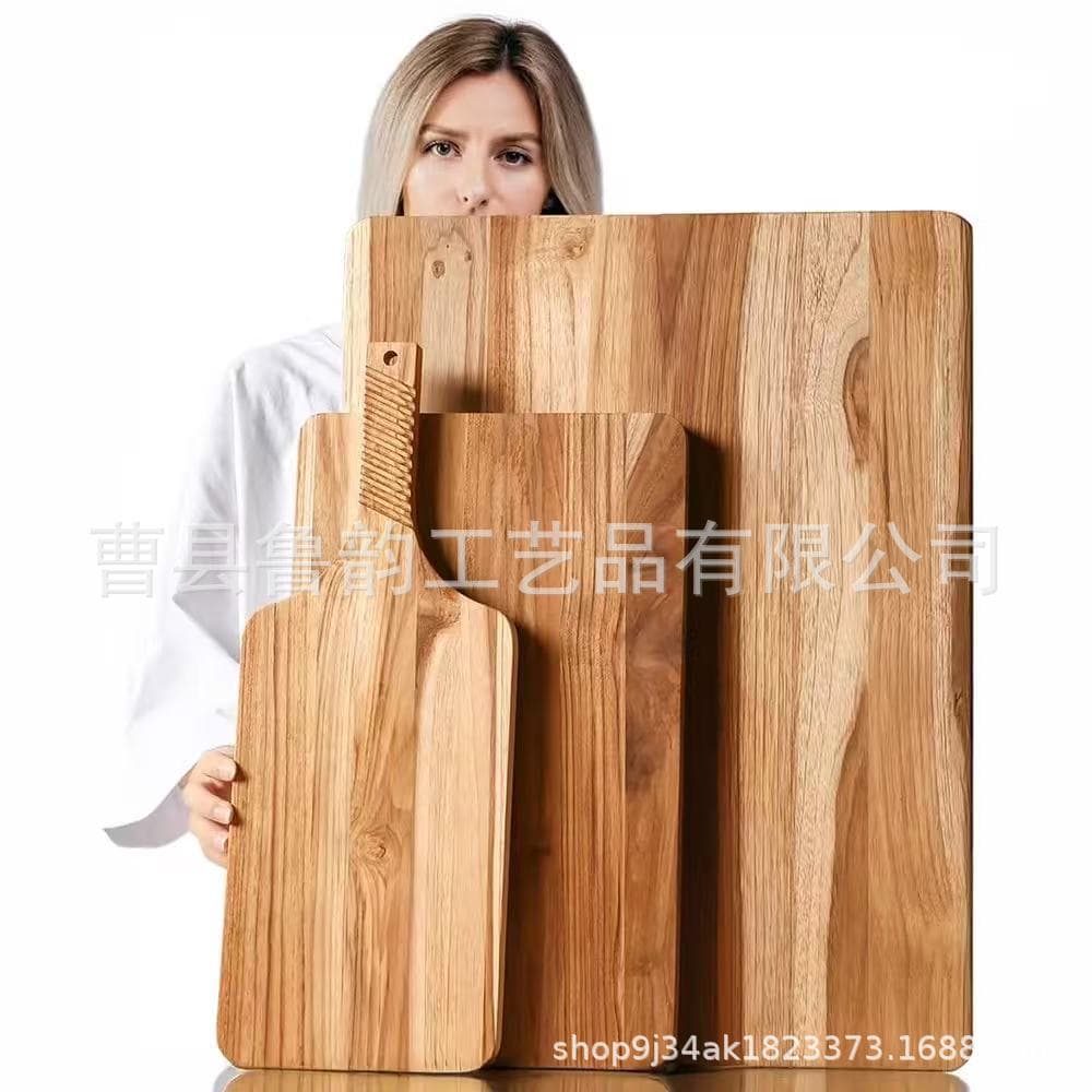 Acacia Wood Cutting Board Set, Chopping Board Cheese Board, Wooden Outdoor Fruit Board, Camping Portable Bread Tray