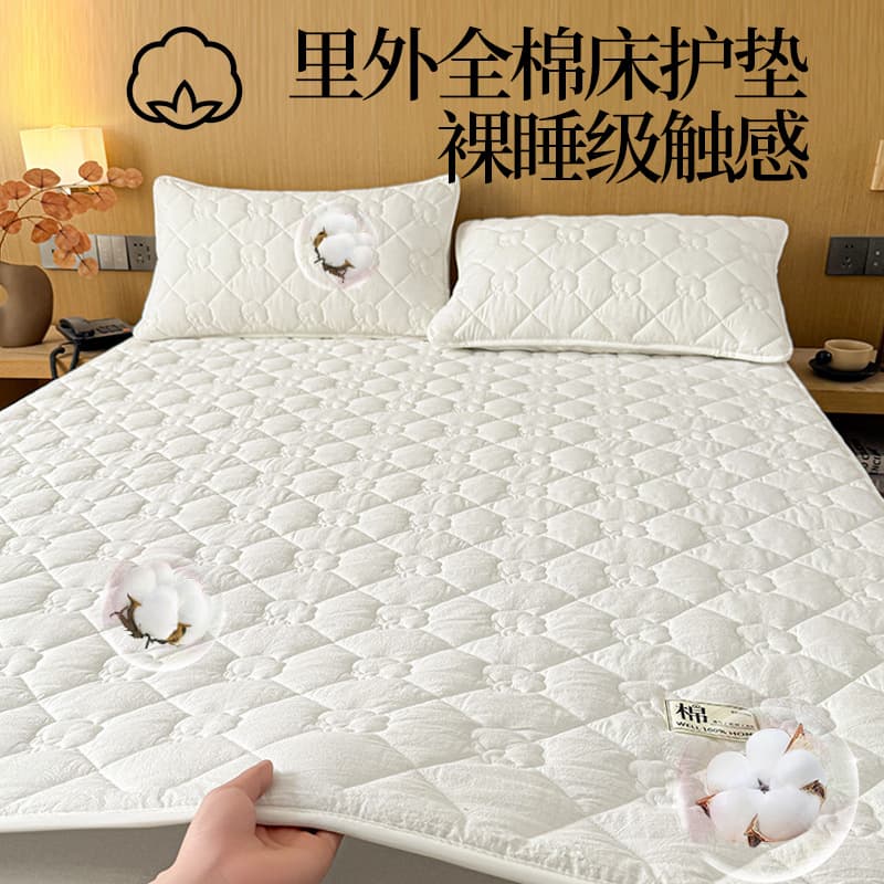 2025 New A-class Inside-out All-cotton 100% Xinjiang Cotton Filled Quilted Mattress, Bed Protector, Student Dormitory Pad