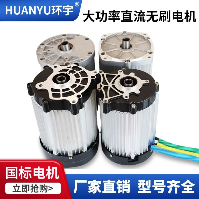High Power Brushless DC Motor Electric Four-Wheeler 4000W Three-Wheeled Vehicle Permanent Magnet High-Speed Motor 72V