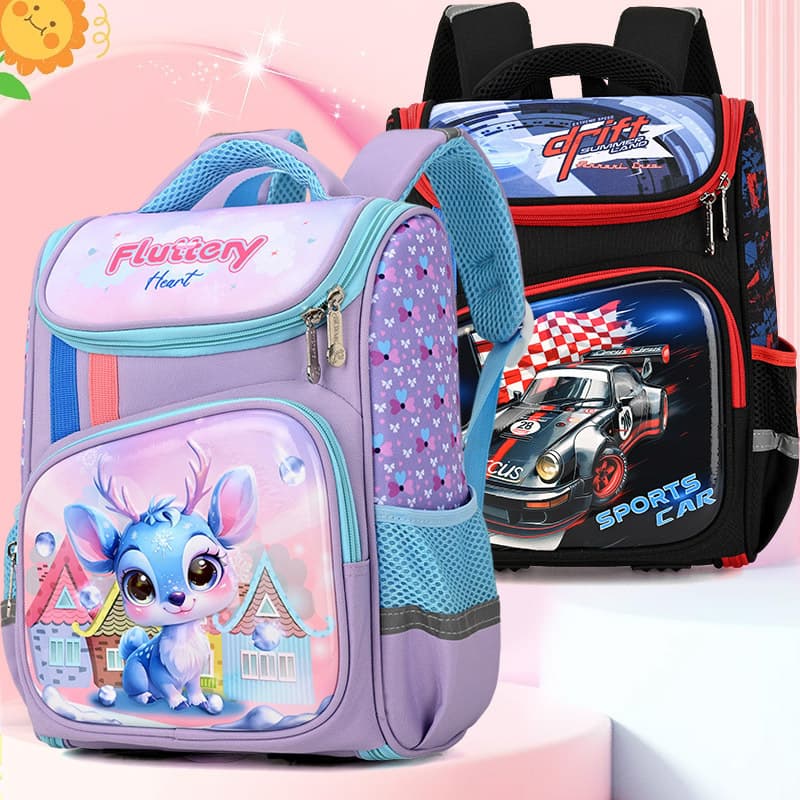 Cross-Border Schoolbag 2026 Cartoon 3D Hard Shell Bag for Children Aged 3-7 Years Old Backpack Foreign Trade