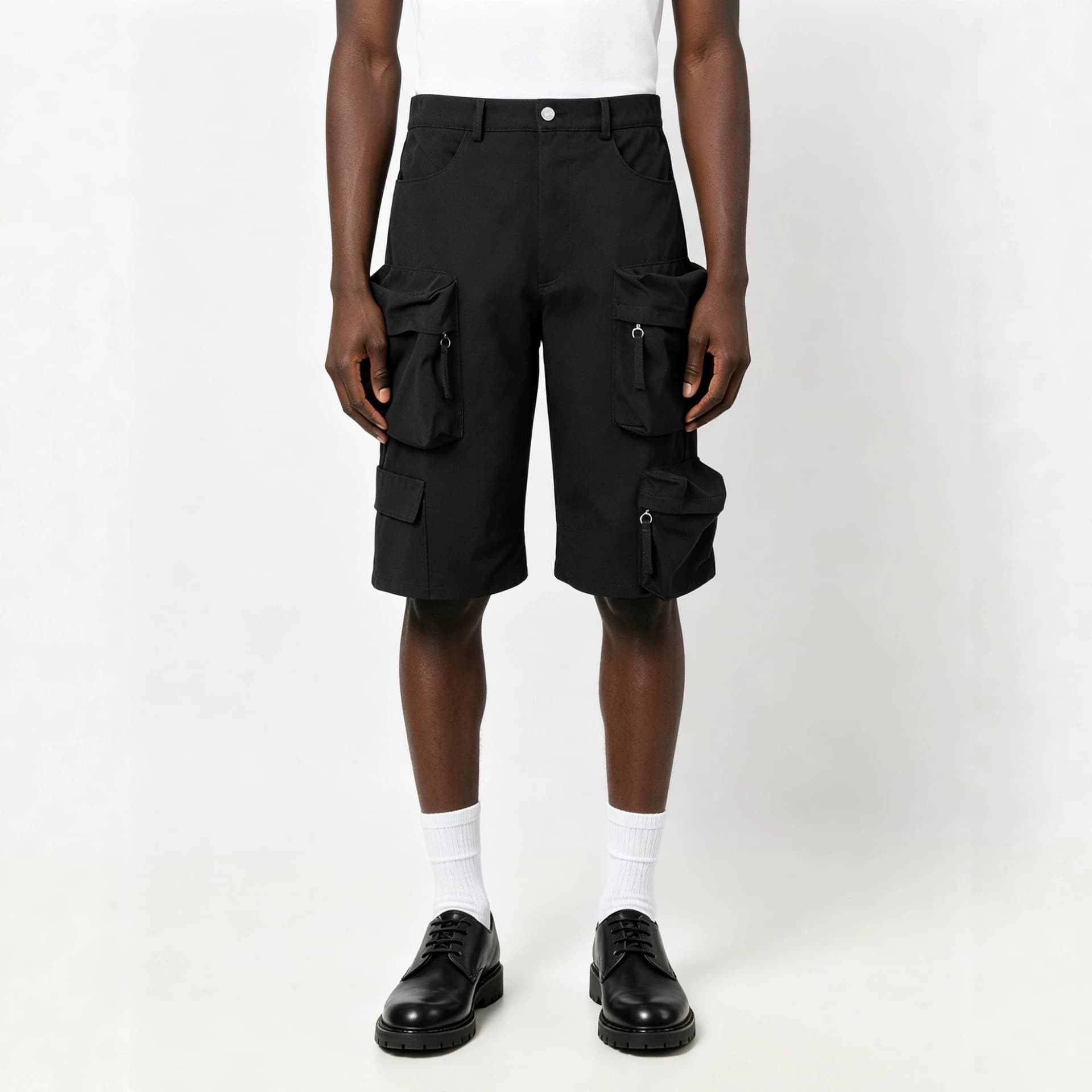 2026 New Streetwear Cleanfit Cargo Pants with Multi-Pockets Zipper Straight Loose Casual Pants for Couples