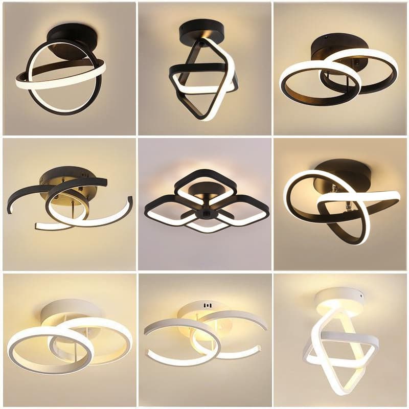 Cross-border Modern Minimalist LED Corridor Light Creative Entryway Hallway Cloakroom Surface-Mounted Ceiling Light