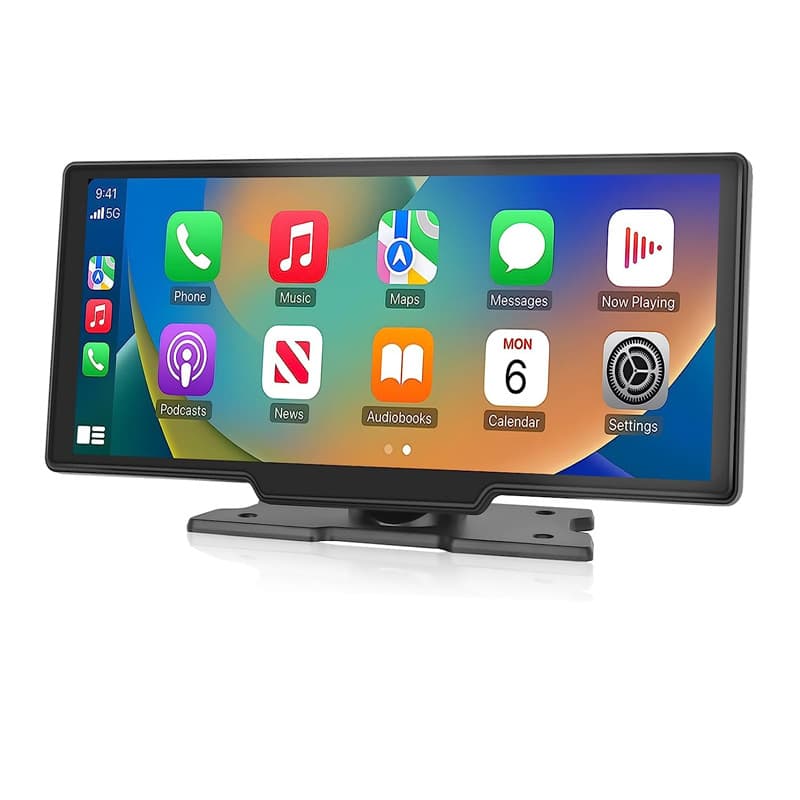 Cross-border 10.26-inch Central Control Portable Car Smart Screen Wireless Carplay Android Auto Bluetooth AHD Reverse Camera