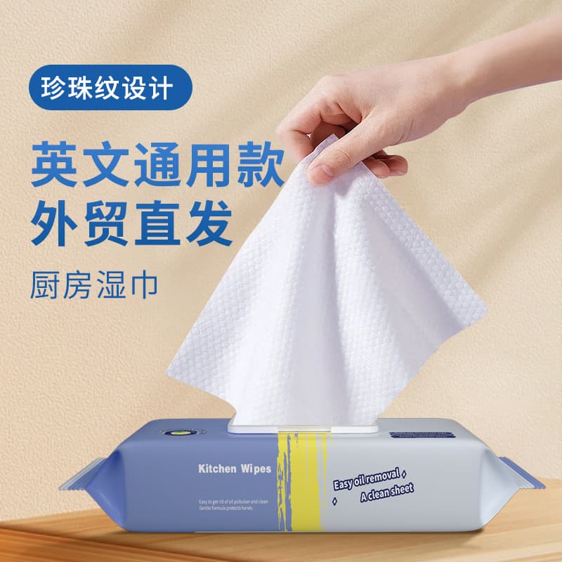 Kitchen Wet Wipes Southeast Asia's best-selling English universal version kitchen wipes factory OEM customization