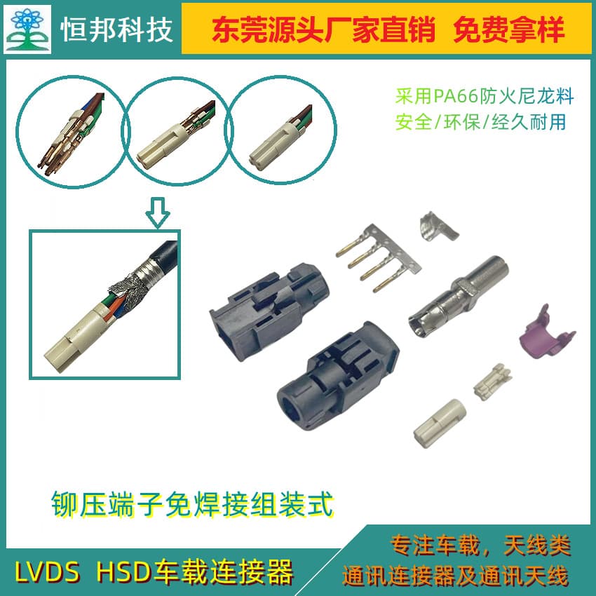 Discounted direct sales of high-quality HSD video and audio connectors, LVDS, HSD connector ABCD models