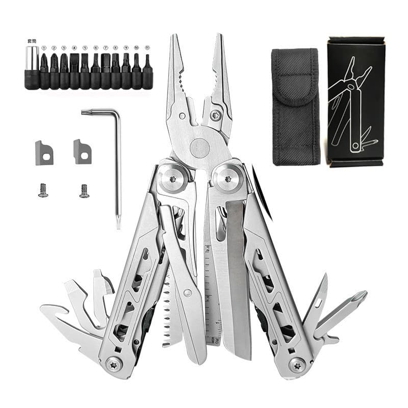 Cross-border Hot Selling 28-in-1 Multifunctional Pliers Outdoor Camping Survival Tool Portable EDC Equipment Multifunctional Knife Pliers