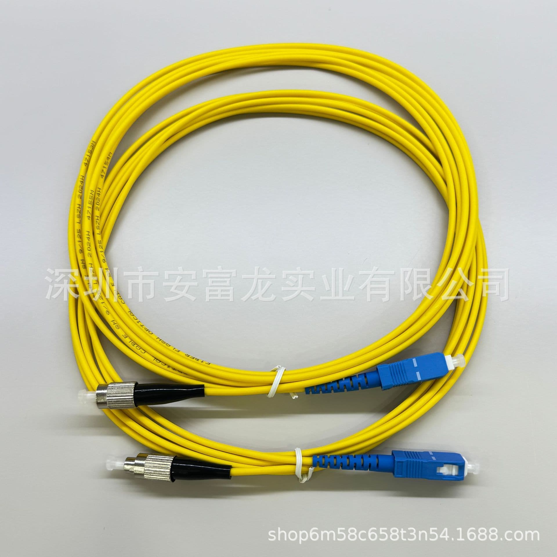 SC-FC 10 Gigabit Single-mode Fiber Optic Patch Cord, Carrier-grade Low-Smoke Halogen-free Extension Patch Cord